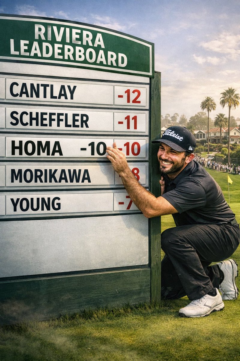 ShootinLikeShit's tweet photo. He may be 6 back. But I’d keep my eyes on Max Homa this weekend 👀 https://t.co/D5bfJWzzzA