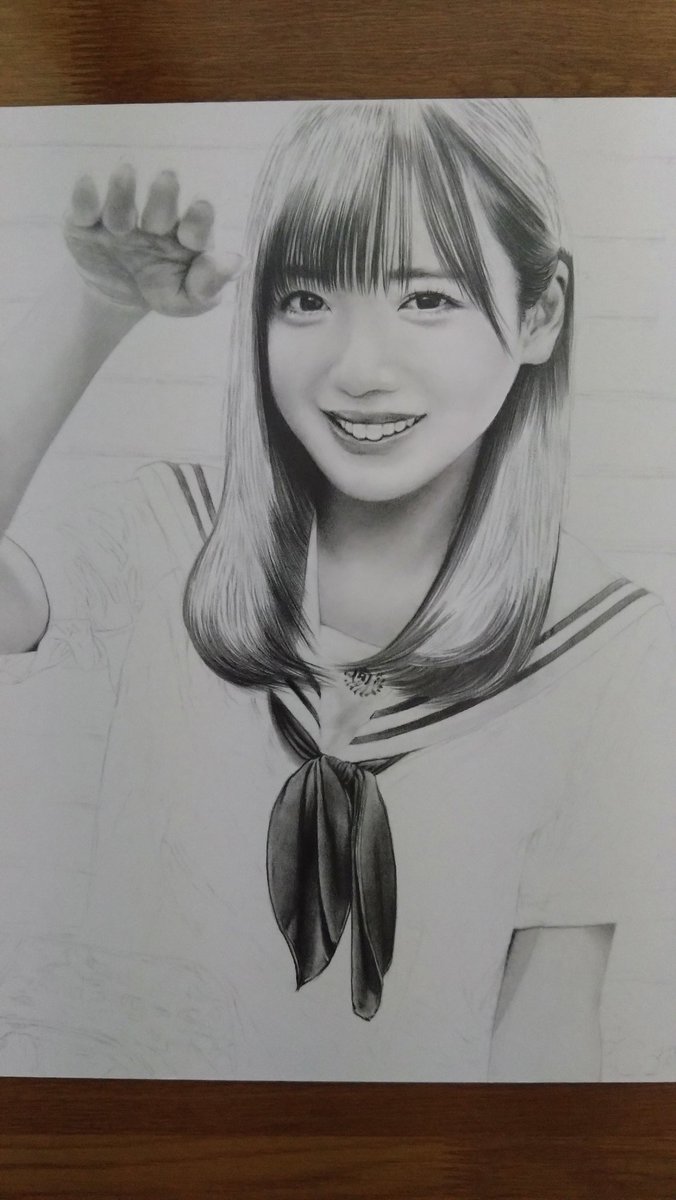 2026年最初の鉛筆画は、元日向坂46の齊藤京子さんを描いています