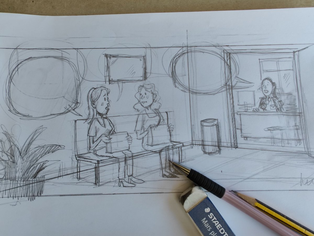 Esbozando la de mañana. En este oficio no existen los fines de semana libres. #workinprogress