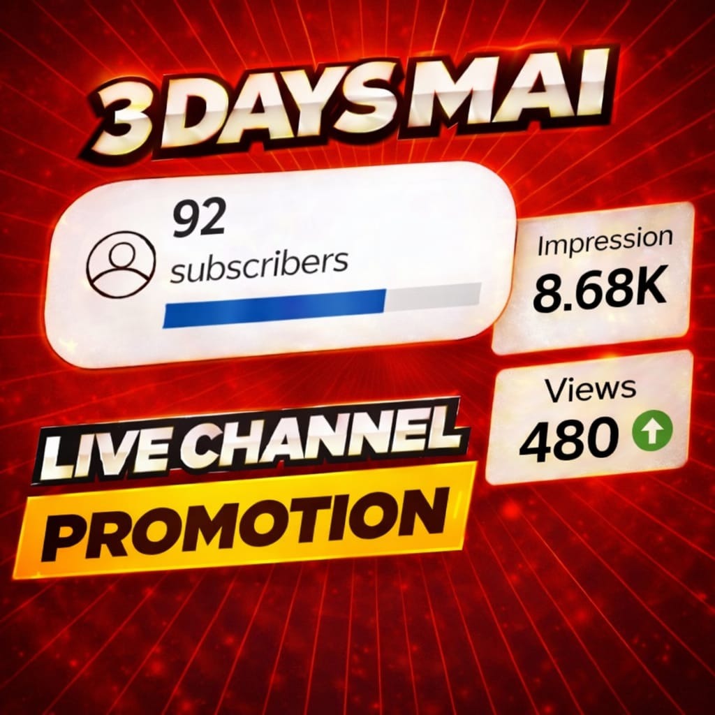 durgtech's tweet photo. 92 Subscribers + 480 Views in Just 3 Days 😱
Total Spend = ₹275 Only!

This YouTube growth trick can change your channel.
👉 Watch now: https://t.co/182J0ohSIi

#YouTubeGrowth #YouTubePromotion #GoogleAds #YouTubeTips #Durgtech #YouTubeMarketing #YouTubeAds #YouTubeTips https://t.co/Se2AxlLtBA