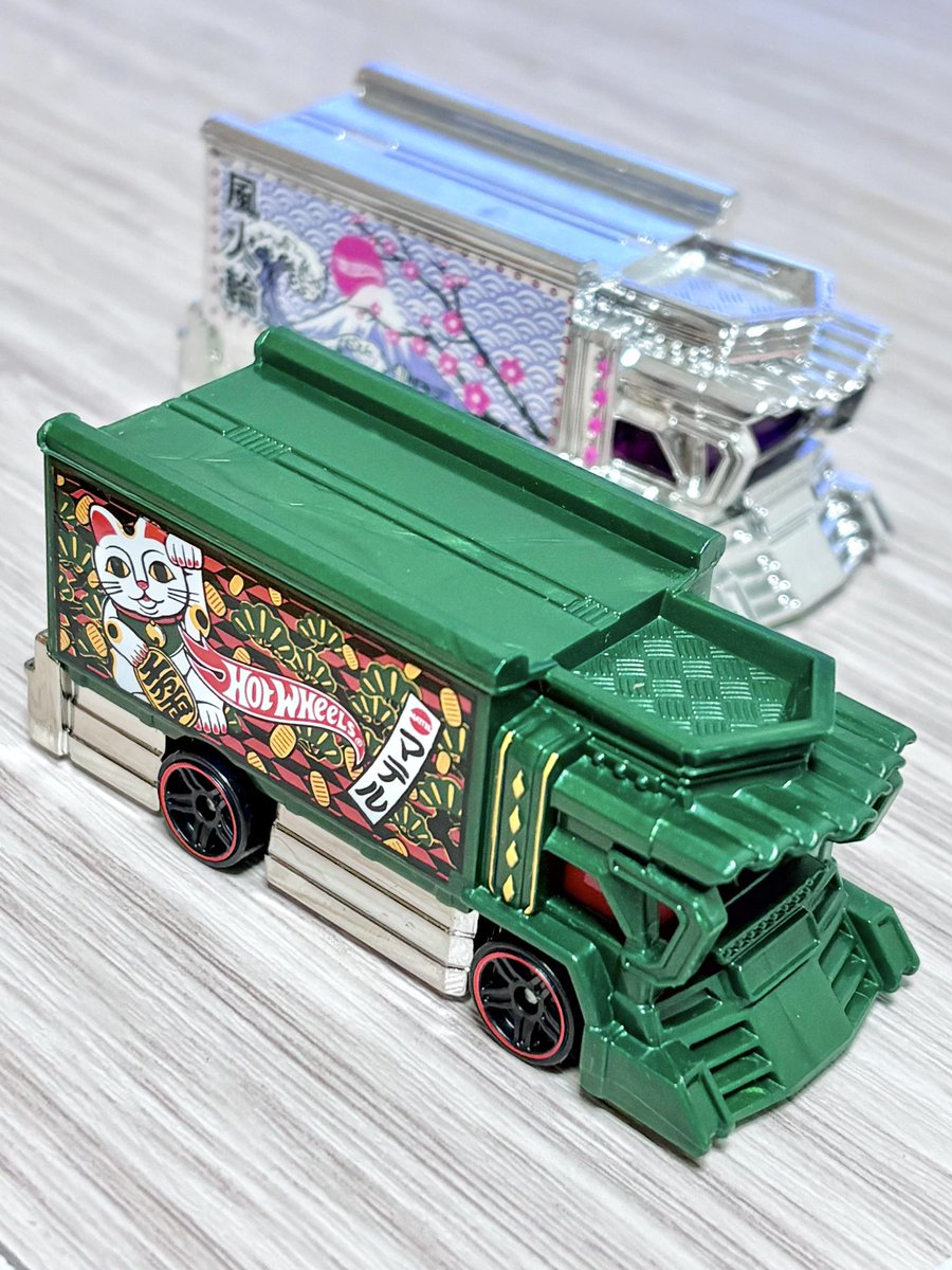 ホットウィール2月の新作ライジンエクスプレス！日本語の千社札と