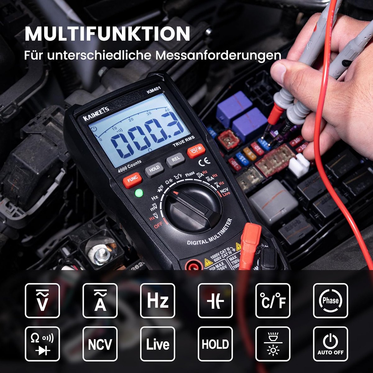 Wanwagen's tweet photo. 📊 Elektrische Fehler raten kostet dich Teile &amp; Zeit.

KAIWEETS Multimeter – AC/DC, Temperatur, NCV, Phasenmessung. 36 Mon. Garantie.

⭐ 4,7★ | 23.561 Bew.

👉 https://t.co/E2HdBN4OGg

#KFZMechatroniker #Multimeter #Elektrik #Werkzeug #Autoreparatur https://t.co/AG6Hr85fEr
