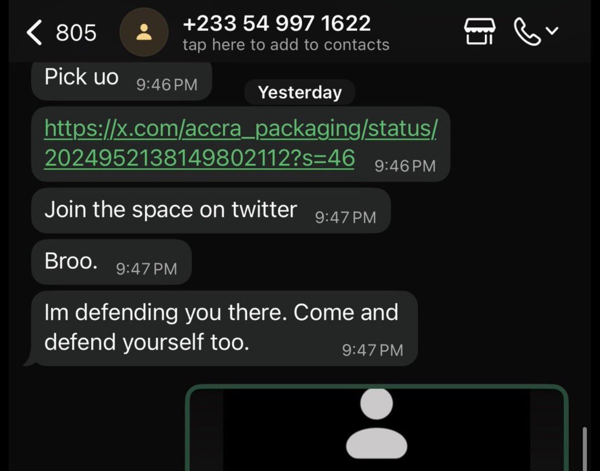 margauzgin's tweet photo. Narrative Reengineering 101 
You refer to “one sincere” as though he is a stranger, yet this is the same person who advanced you GHS 2,500 for your conference room rental — an amount that, to date, remains outstanding.
Let’s look at the phone number carefully. https://t.co/Sph2ggVhe4