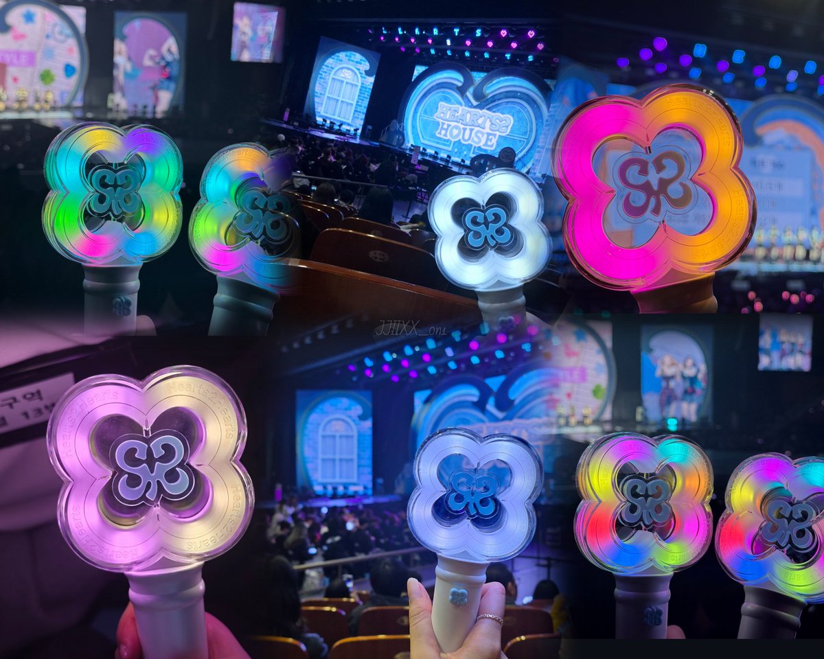 beautiful in the shape of a lucky clover, shining with the name hearts2hearts at its center 🤍🍀