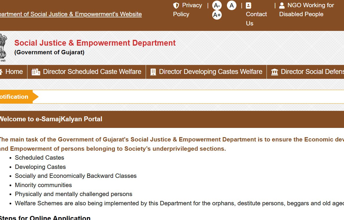 Gujarat Govt's Bumper Scheme!

Scholarships ✅ low-interest loans ✅ Pension ✅ Marriage Help ✅ Tools for businesses ✅

Qualifications:

SC ✅
OBC ✅
Minorities ✅
'Poor' Sr. Citizens ✅
Disabled ✅
Common GC 🖕

Register now 👇
esamajkalyan.gujarat.gov.in

Disclaimer: Not an Ad!