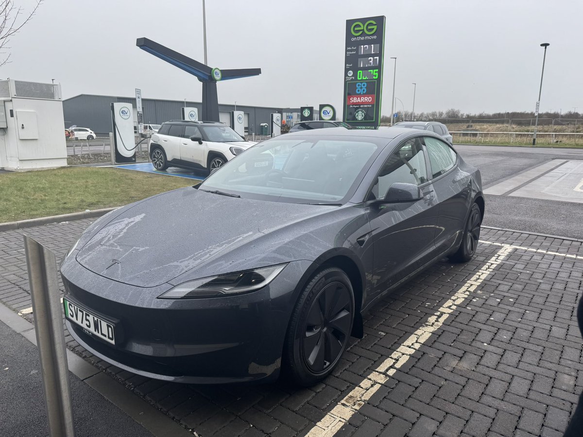 Excellent meeting with <a href="/YTJustGetATesla/">TheLastTesla</a> in Aberdeen this morning. 

Lots of ideas hopefully for the summer and content to come. 

Thanks for coming down and seeing the family! 

Here’s our new Model 3!