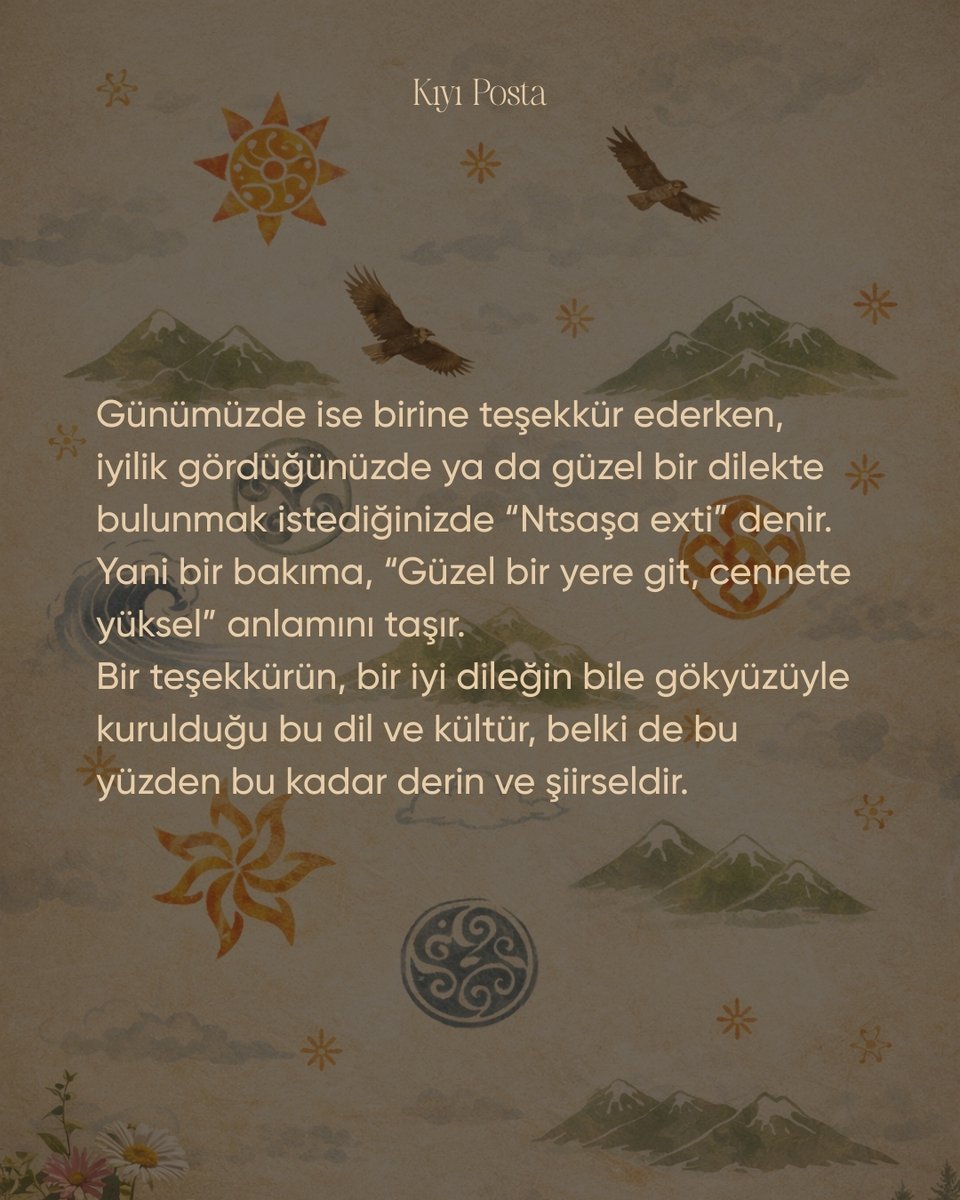 Lazca’da “Ntsaşa Exti”, sadece bir söz değil;
iyiliğin, minnetin ve güzel dileğin gökyüzüne bırakılmasıdır. 🌿✨

Kaydet, öğren ve kültürün izini sür. 📖
Daha fazlası için bizi takip et,
bizimle iletişime geçmek için profildeki linke göz at. 🔗