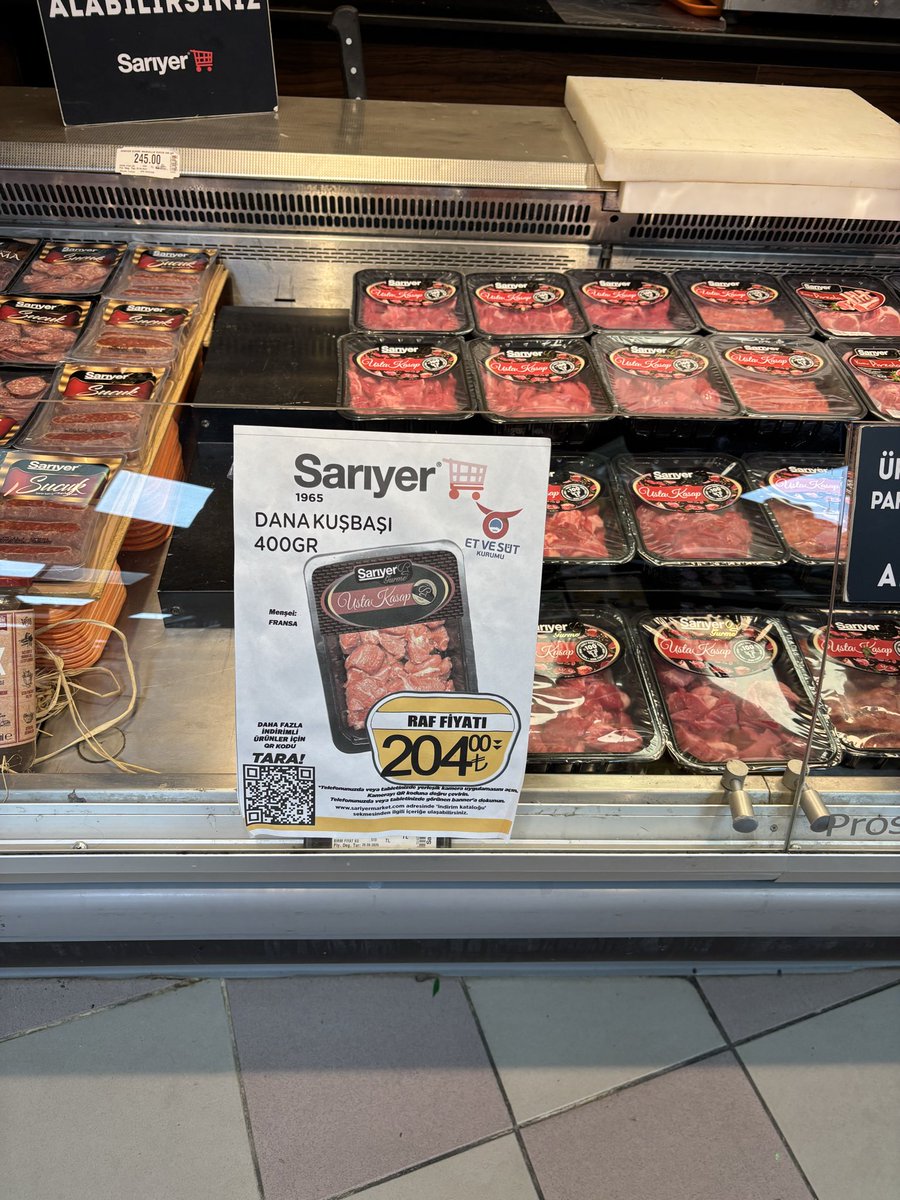 Dana Kıymanın kilosu 485TL

Dana Kuşbaşının kilosu 510TL

Et Balık Kurumu marketlere tedarik ediyor…