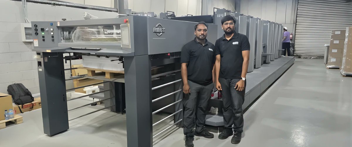 Print3Magazine's tweet image. Team Provin is proud to have partnered with Info Graphics Printing Machinery for the successful installation and commissioning of the RMGT 970PF-8 color perfector press at Al Hadara Factory 

print3.in/provin-install…

#Provin #RMGT #OffsetPrinting #PrintInstallation