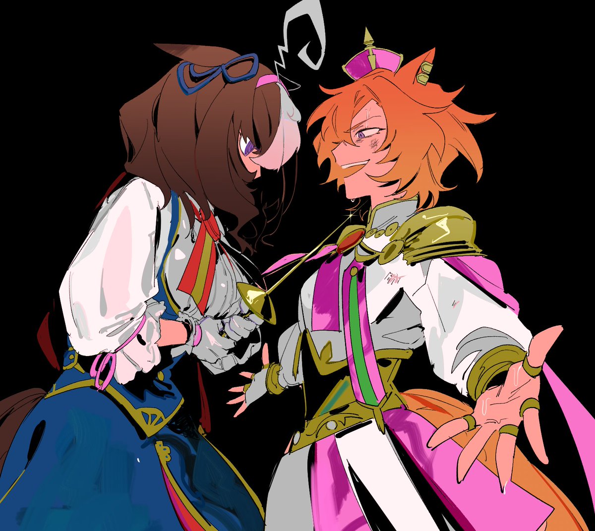 fy_fp7's tweet photo. ちょっとだけオペラオーさんの絵を見ていただけますか？ https://t.co/F7xbDODIZg