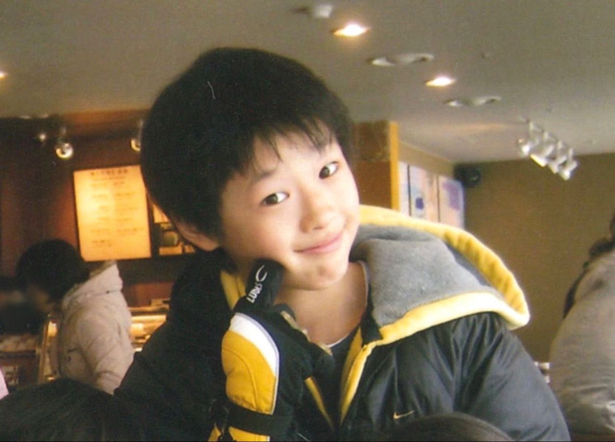 a little version of me who smiled at everything.