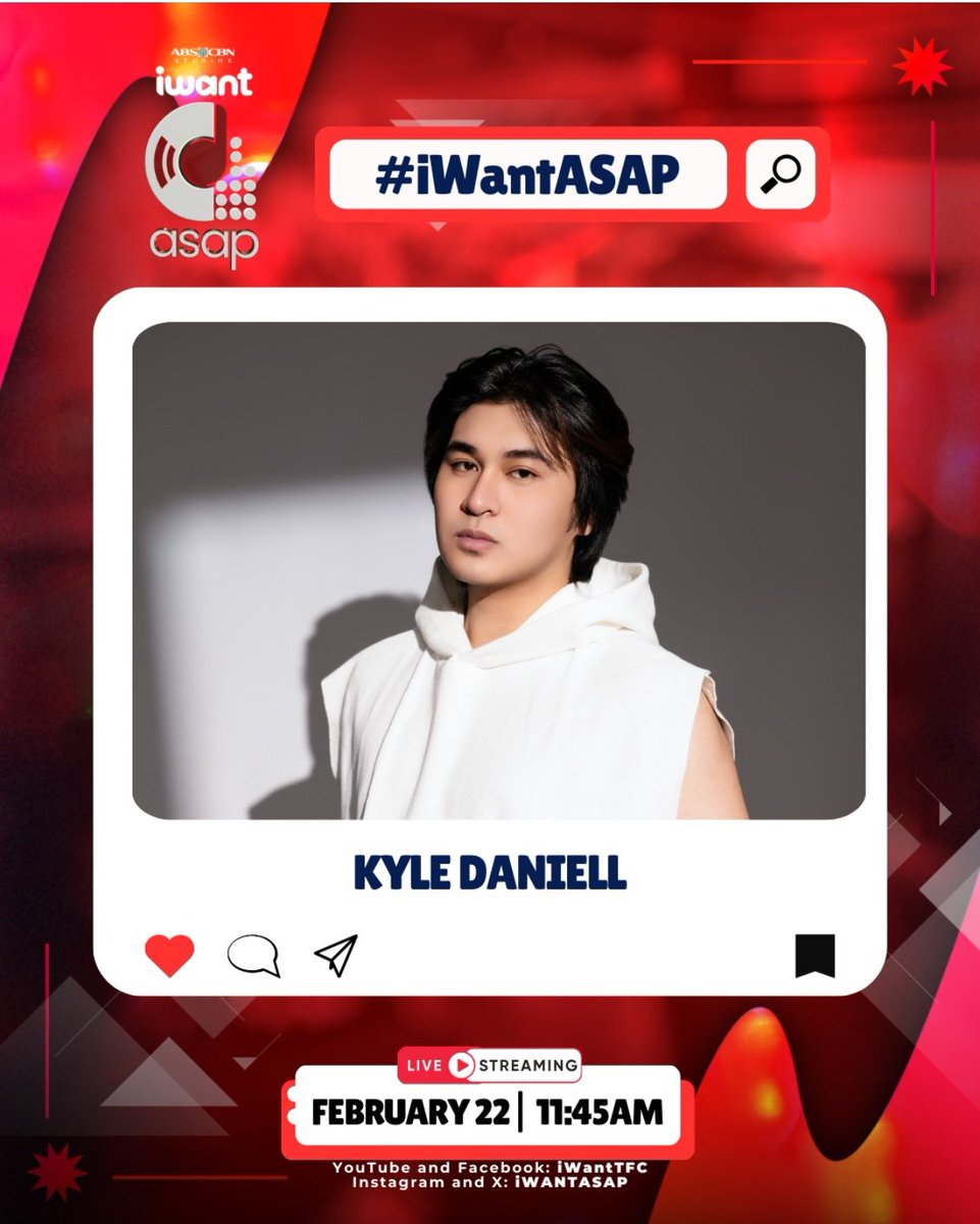 kyleverseofc's tweet photo. Kyle Daniell on IWantASAP tomorrow??? Oh this is NOT a drill. Vocals, visuals, and pure stage charisma incoming. 🔥✨

KyleDaniellOnIWantASAP

#KyleDaneill
#IWantASAP
#ParangAyokoNa
#HindiMinahal https://t.co/5m9vTWwhNL