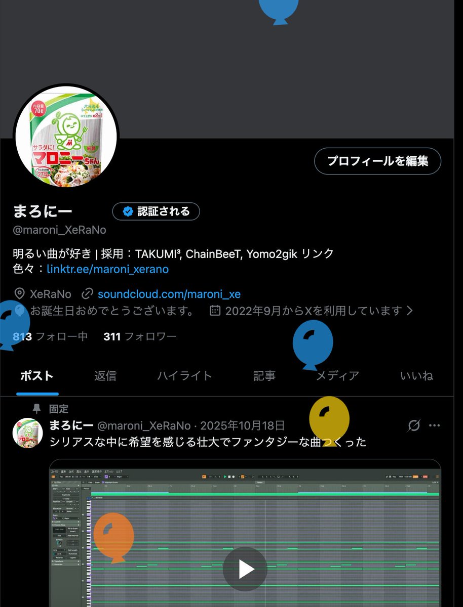 まろにー tweet media
