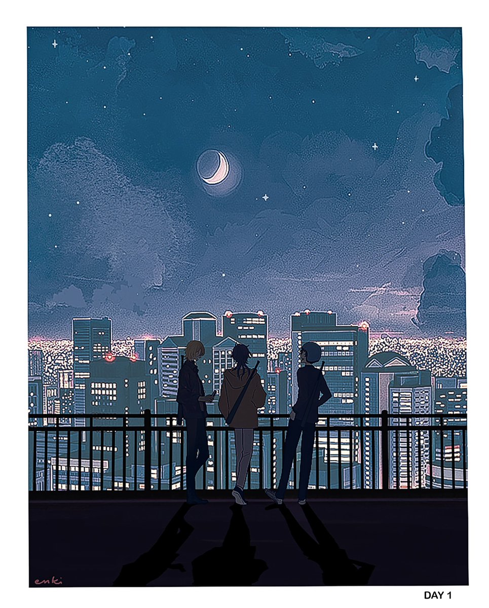 Day 1 🌃🕺🕺🕺
#DistrictV 
#drawluca #YaminoArt