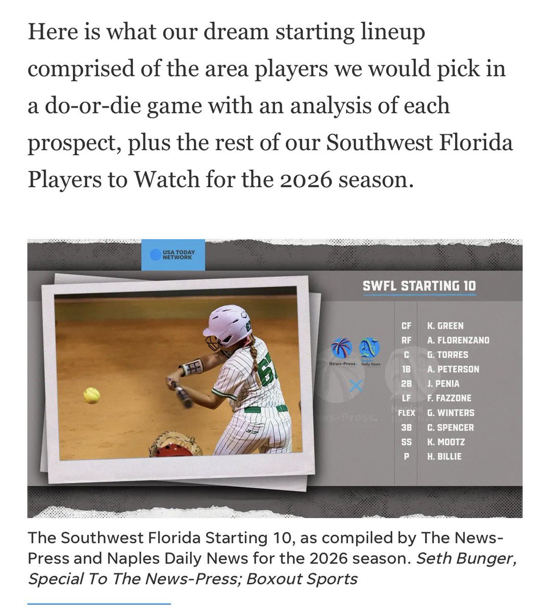 Faith Fazzone 2026 tweet media