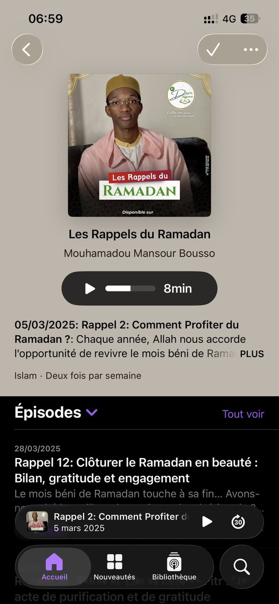 Je vous recommande ses podcasts 
Intéressants 🙌