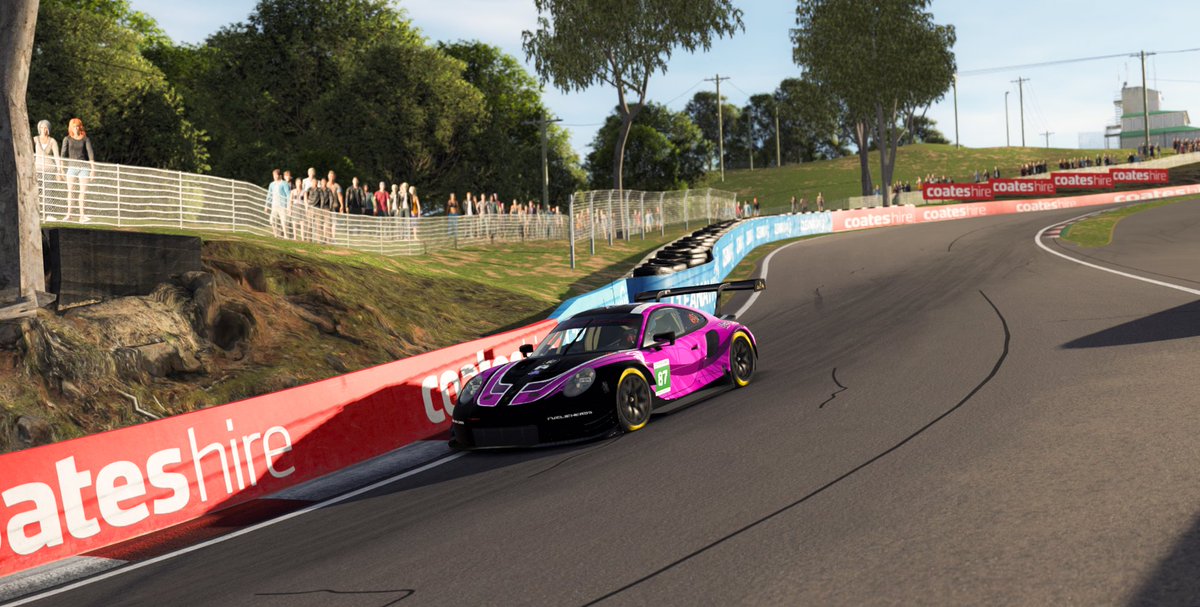 ❗️ We have two Porsches entered into today's RFRO Bathurst 1000km. 

#87 with Chris &amp; Yannick  
#77 with Gabriel, Louis &amp; Patrick 

 📺 Official Broadcast at twitch.tv/racestarttv?la…