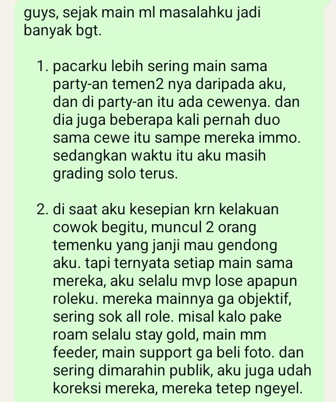 Mobile Legends Menfess tweet media