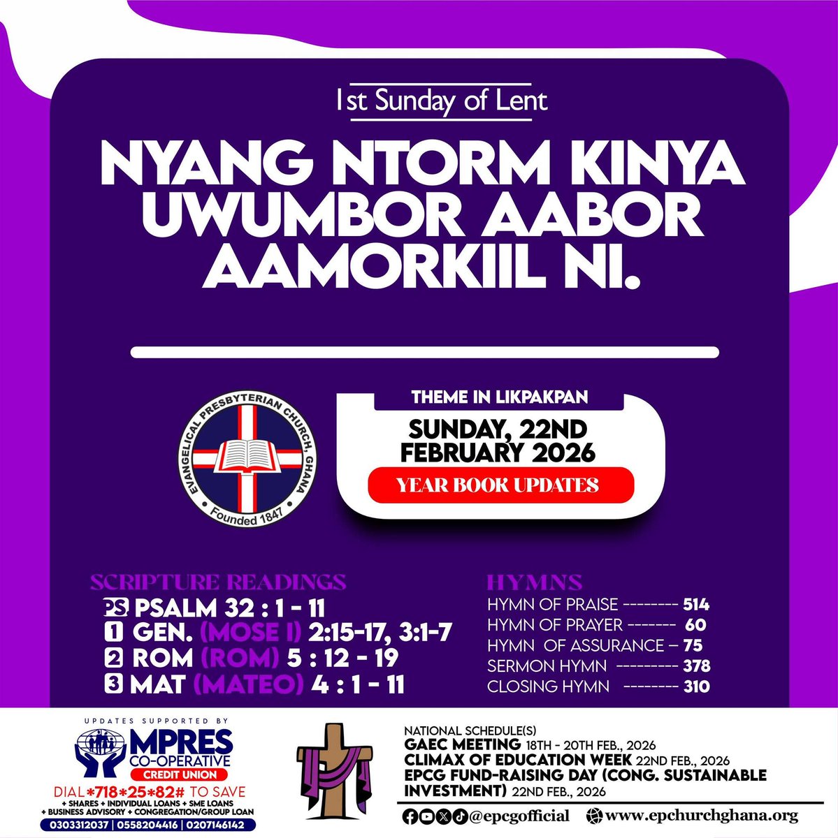 Evangelical Presbyterian Church, Ghana tweet media