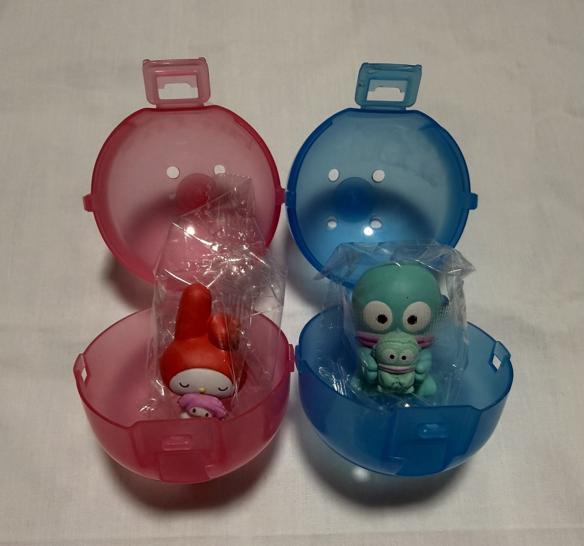 324_yy's tweet photo. サンリオ ぬいぐるみといっしょフィギュア ガチャガチャ交換

［求］ ポチャッコ
  
［譲］マイメロディ ハンギョドン

※検索からお気軽にお声掛けください。 https://t.co/fY0pmcnqoV