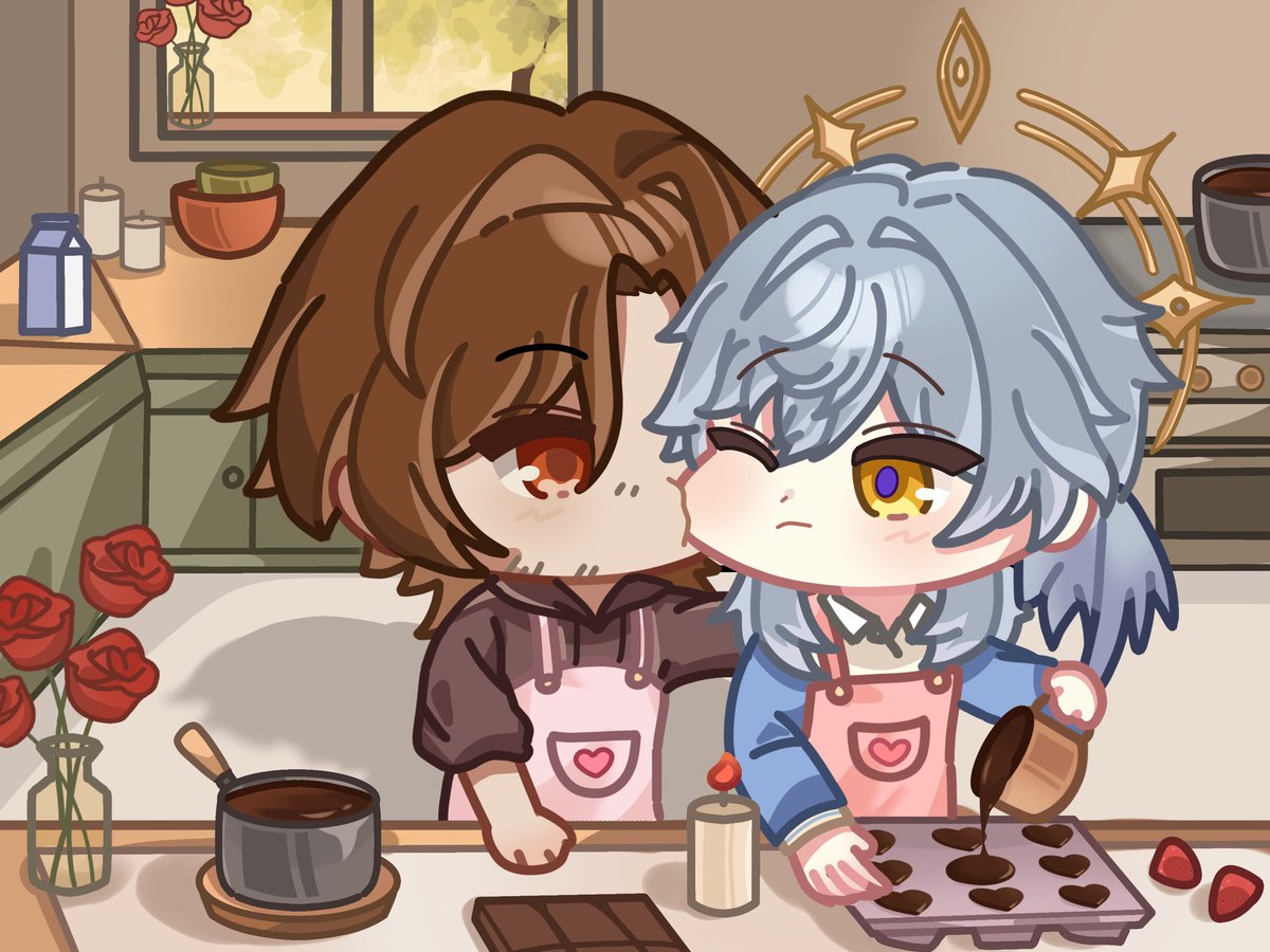 #galladay comms by Bimbim ❤️

“can you stop biting my cheeks? i’m trying to cook here, mas 😩”
“i can’t help myself, dek 😔😔😔 you look so cute, fluffy, and small like a dessert that was meant to be devoured…”
“but you smell sweeter than dessert tho 😋😚”
“STOP IT, MAS! 😤😤”