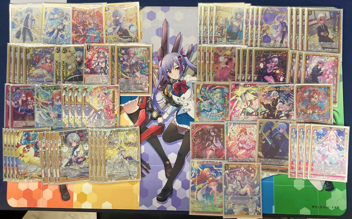 本日のZ/X公認ゼクスタ 全勝者 レナさん デッキ ミニョン&リーザ 一言