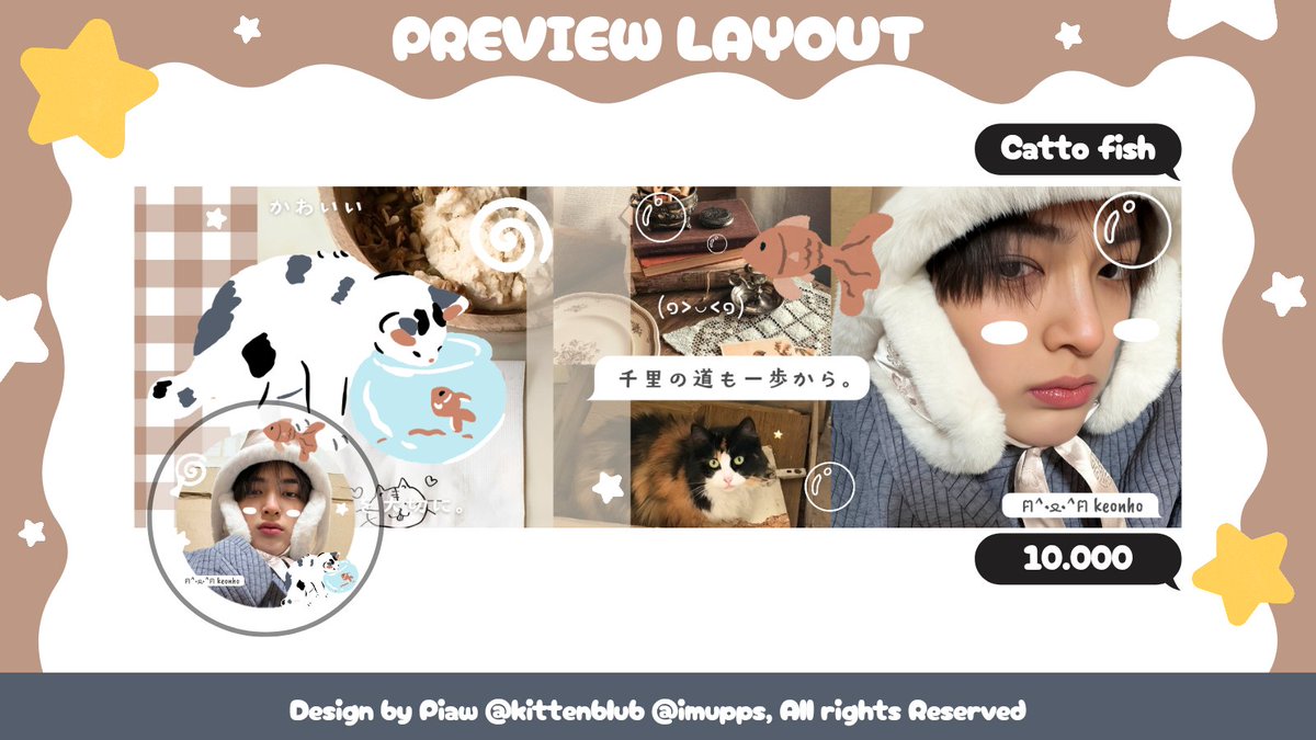 kittenblub's tweet image. 🍮💬 Help RT { Any interaction are appreciated! ✨️}

Layout ready stock Keonho Seonghyeon cortis edisi catto fish 🐠🐈🌊 bisa ditake skrng melalui dm / tele nih &amp;gt;__&amp;lt; 💌 #zonauang