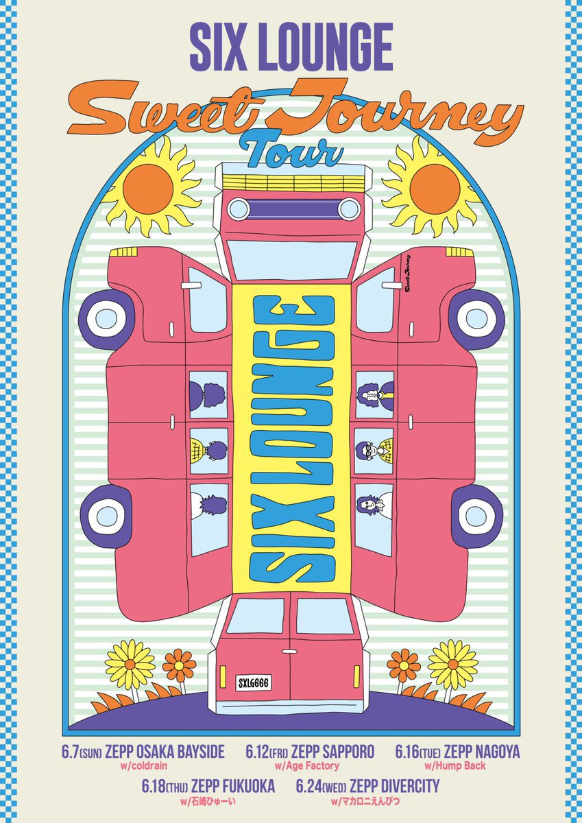 NEW LIVE INFO】 SIX LOUNGE Sweet Journey Tour Age Factory 出演決定