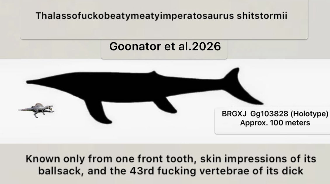 New discovery of “colossal ichthyosaur” from fragmentary remains confirmed; the creature likely preyed on dinosaurs. “The seas were definitely cruel when it was this titan’s time.”

Source: <a href="/pliosaurus_x/">Predator X (BOSS)</a>
