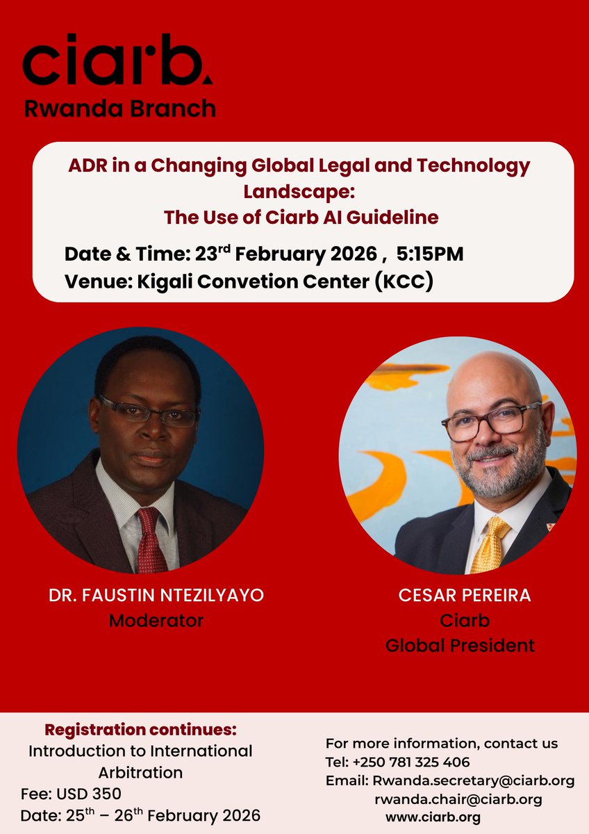 CIArb Rwanda Branch tweet media
