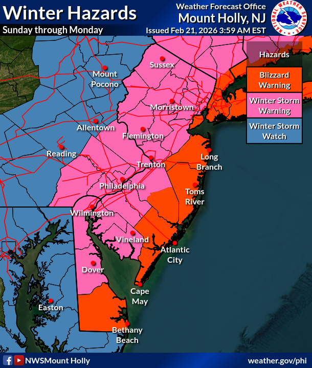 NWS Mount Holly tweet media