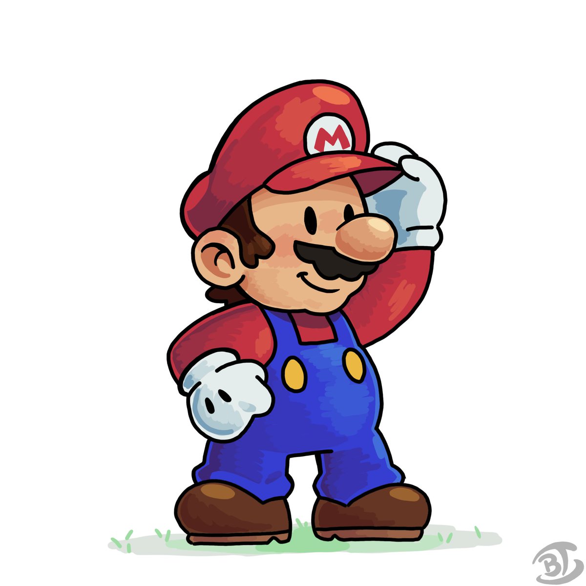 Really into drawing Paper Mario