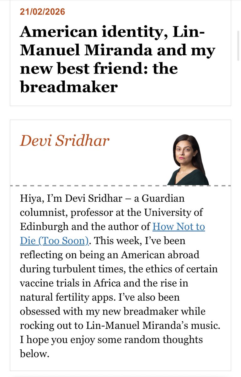 Prof. Devi Sridhar tweet media