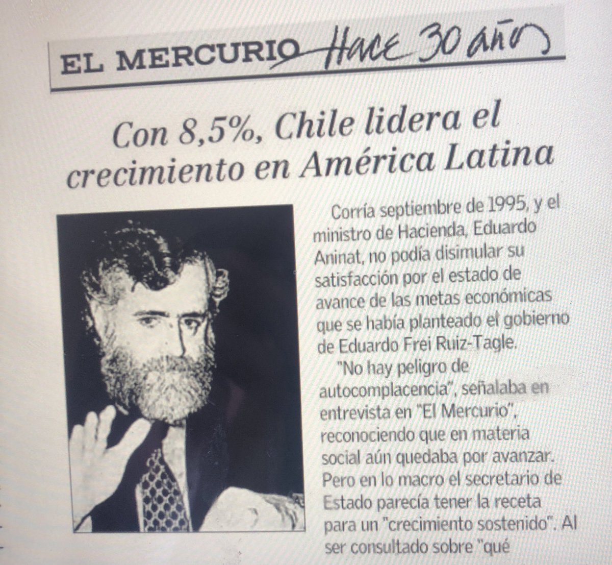 Pedrote42680211's tweet photo. Hace 30 años progresábamos al 8,5% y ahora con cuea llegamos al 2%
Para los jóvenes y los con mala memoria les cuento que este era el Chile neoliberal que la ultra izquierda y la ignorancia Yam ultra ha querido destruir. https://t.co/Utc9eUvVAn