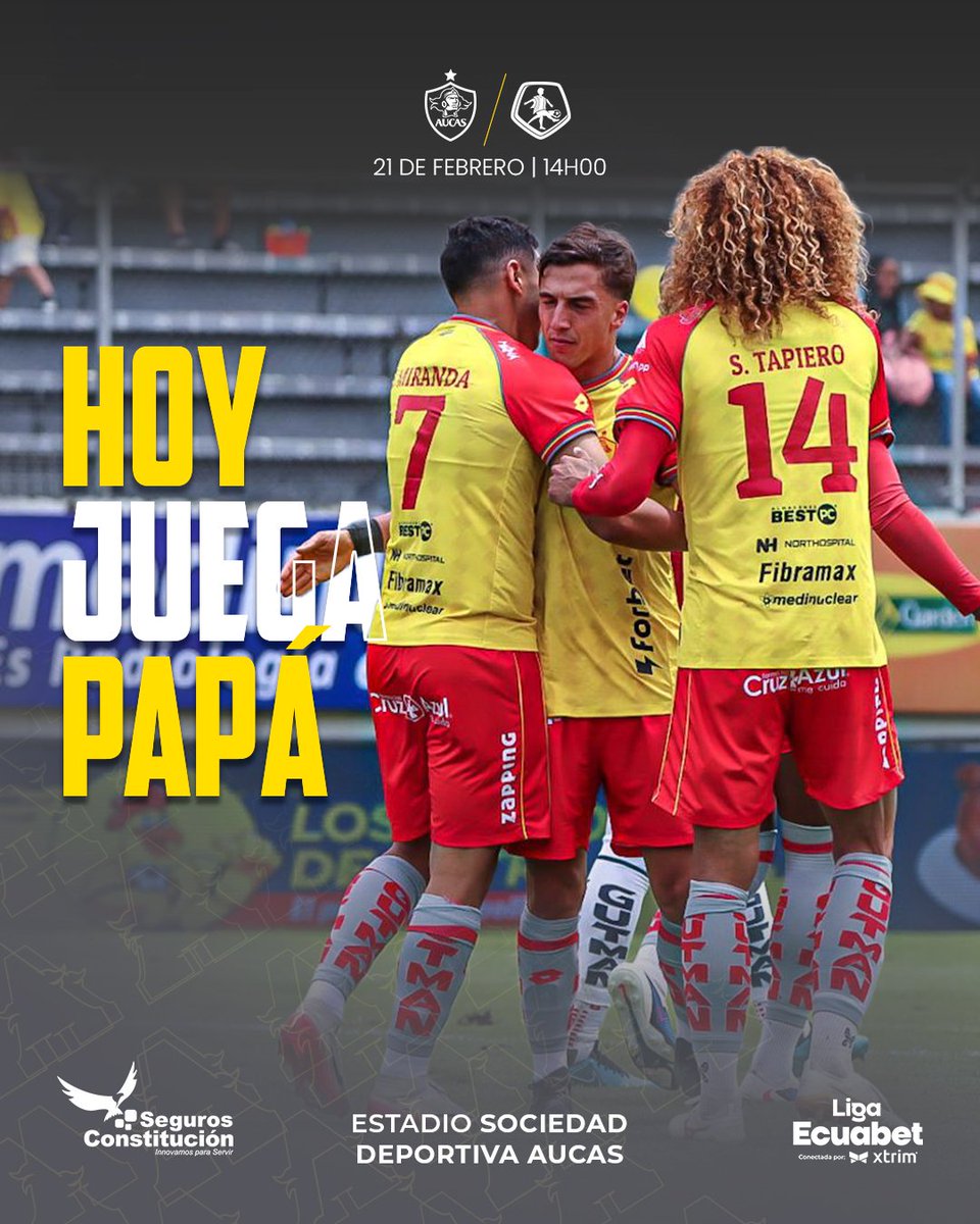#HoyJuegaPapá y nada más importa.
Nos vemos en #LaCaldera.

#Aucas2026
#Creer