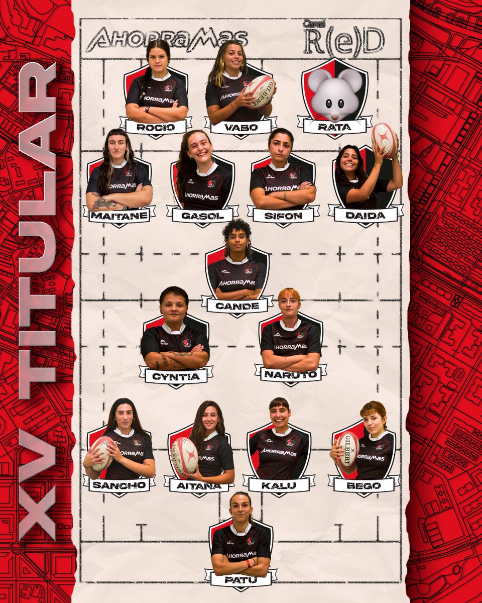 VallecasRU's tweet photo. 🏉 Convocatoria Sénior Femenino 🖤 

Está es la alineación con la que las chicas del femenino se enfrentarán mañana a las 15:00 a @CRMajadahonda .

🏟️ Campo de Rugby de Arbolitos 🌲🌳. https://t.co/MPjufseM2e