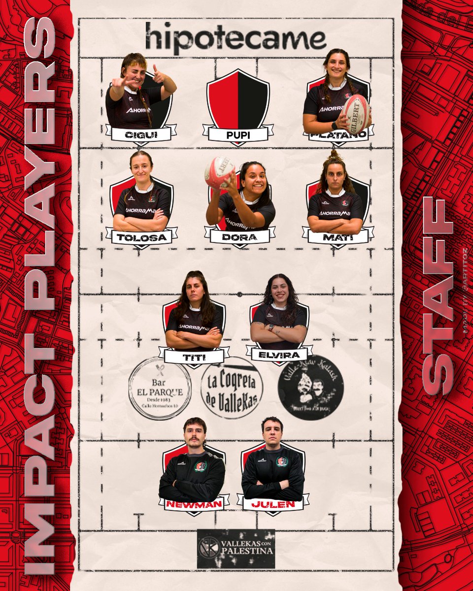 🏉 Convocatoria Sénior Femenino 🖤 

Está es la alineación con la que las chicas del femenino se enfrentarán mañana a las 15:00 a <a href="/CRMajadahonda/">CR Majadahonda</a> .

🏟️ Campo de Rugby de Arbolitos 🌲🌳.