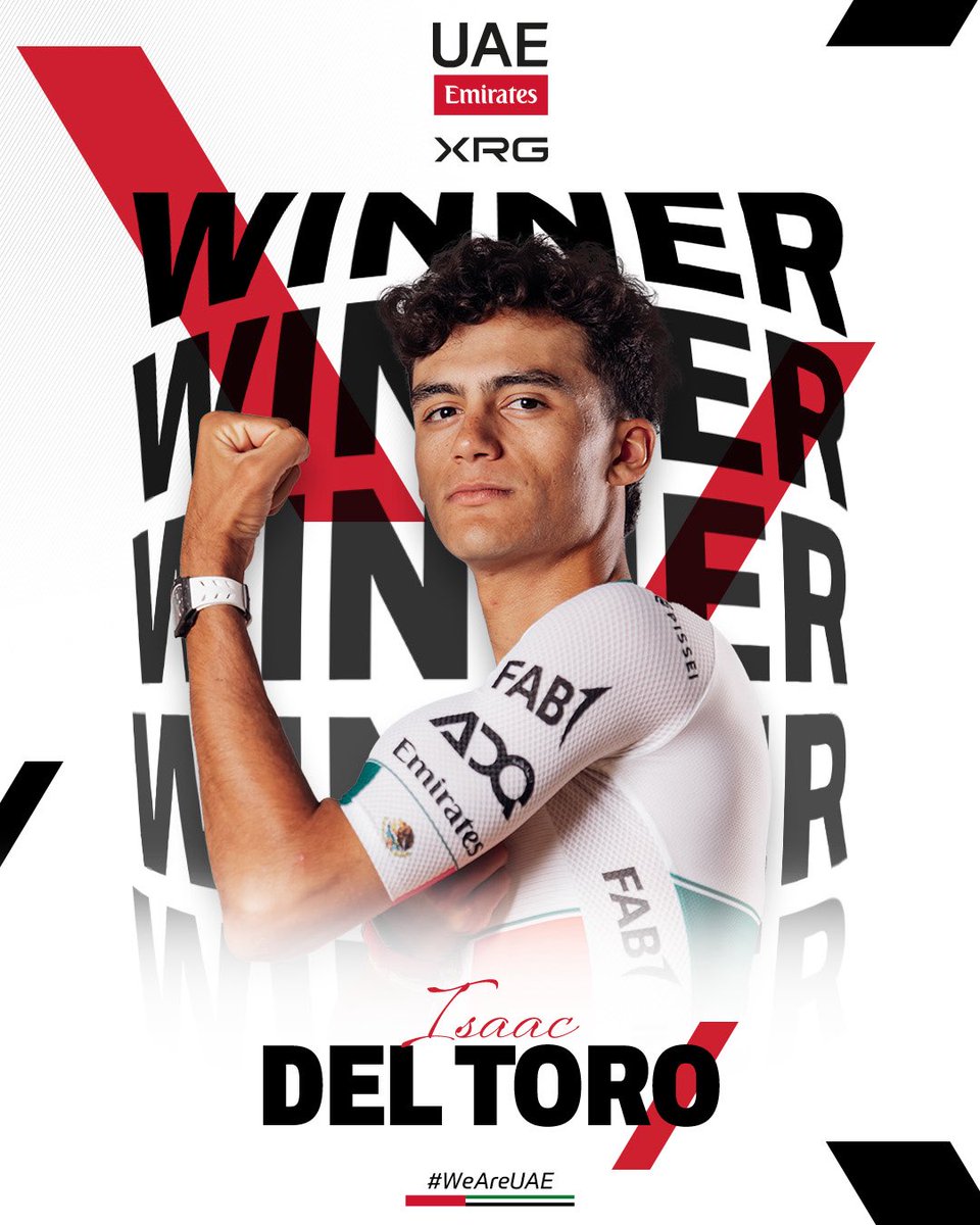 TORITO!!! 🐂🔥

💪 <a href="/ISAACDELTOROx1/">ISAAC DEL TORO ROMERO</a> conquers Jebel Hafeet and claims victory in Stage 6 of the #UAETour 🇦🇪.

#WeAreUAE