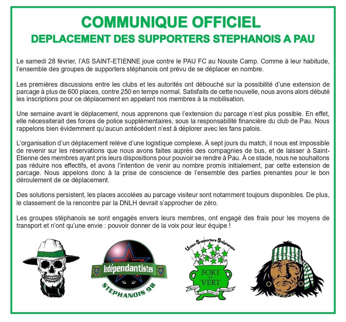Communiqué ⬇️⬇️⬇️⬇️
#PFCASSE