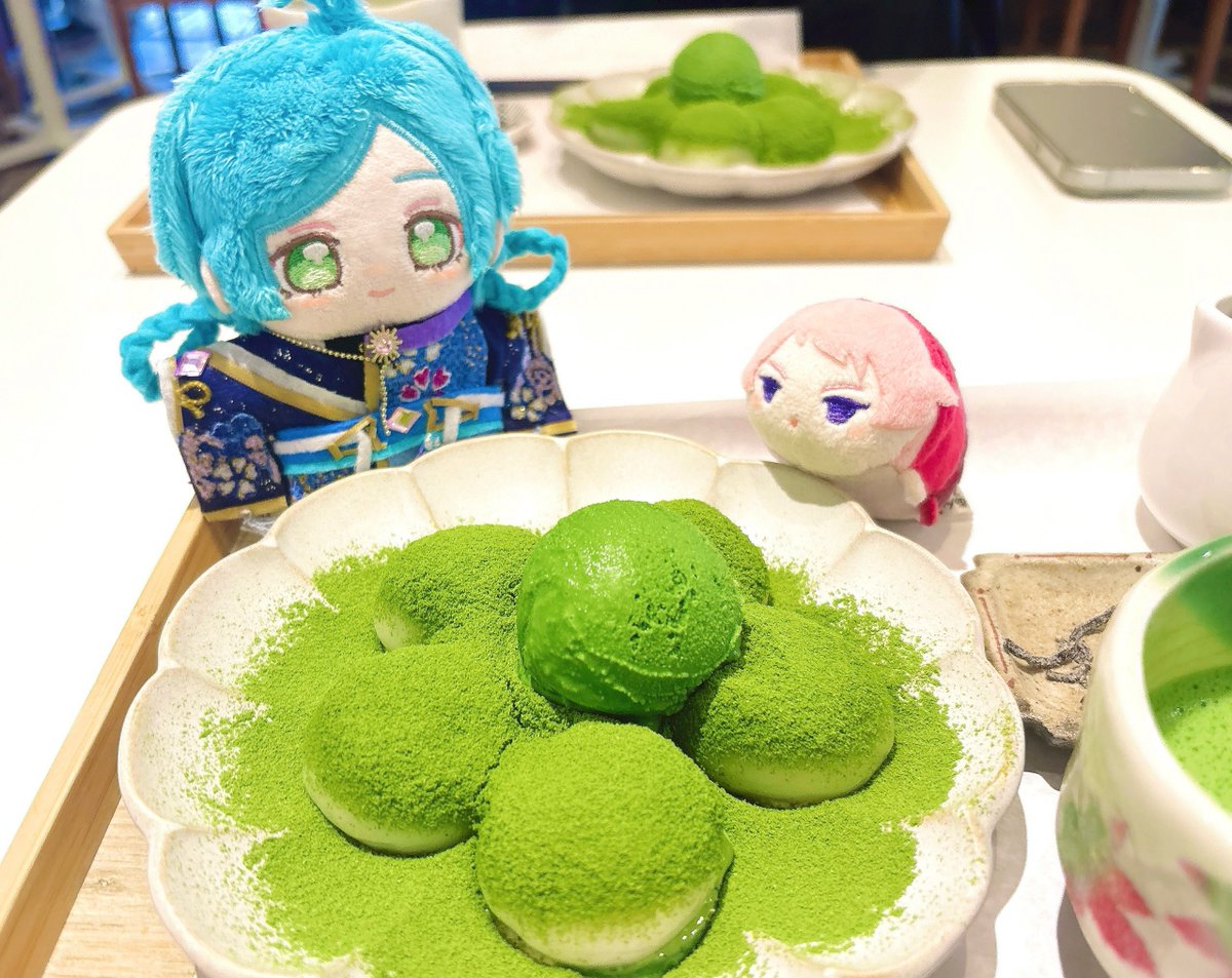 Post by まに on X: 抹茶白玉🍵🍵