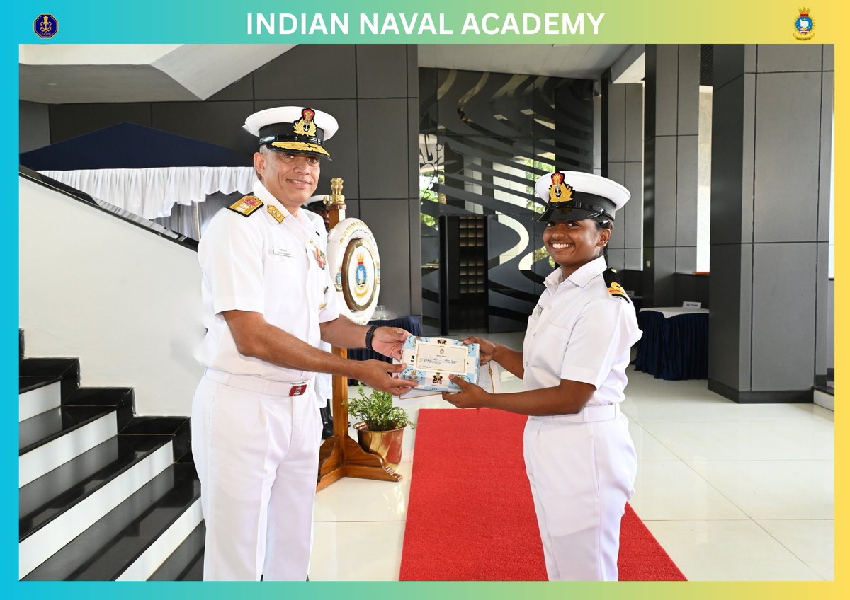 IN_NavalAcademy's tweet image. #ShapingFutureNavalLeadership 

27 _IN_ Medical Officers successfully completed their  Naval Orientation Course at #INA. 
The training consolidated the foundational values of Naval Service, #Duty, #Honour and #Courage, as they take on their active roles in the #IndianNavy.