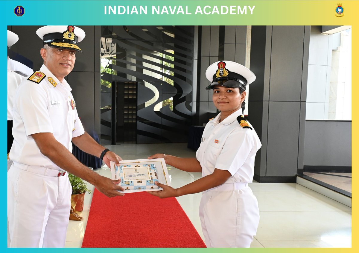 IN_NavalAcademy's tweet image. #ShapingFutureNavalLeadership 

27 _IN_ Medical Officers successfully completed their  Naval Orientation Course at #INA. 
The training consolidated the foundational values of Naval Service, #Duty, #Honour and #Courage, as they take on their active roles in the #IndianNavy.
