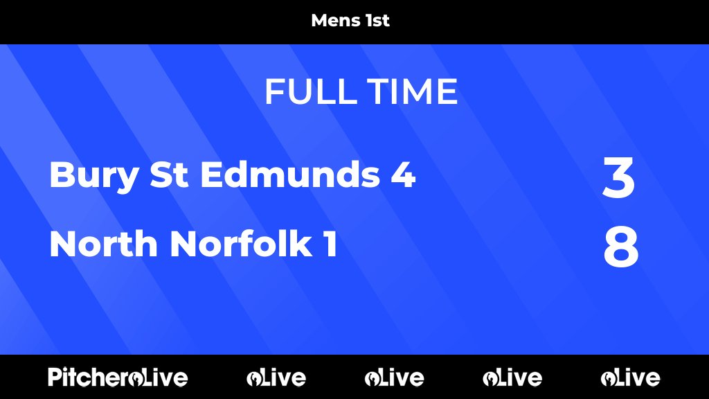 FULL TIME: Bury St Edmunds 4 3 - 8 North Norfolk 1
#BURNOR #Pitchero
northnorfolkhockey.com/teams/183081/m…