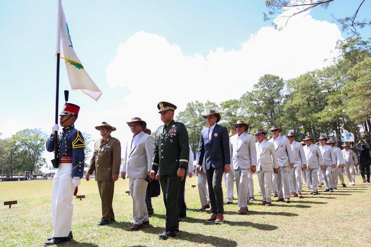 TeamAFP's tweet photo. PMA Graduates Gather for Alumni Homecoming 2026

Graduates of the Philippine Military Academy (PMA), from active-duty officers to retired Cavaliers, gathered at the Borromeo Field, Fort Del Pilar, Baguio City on February 21 for the PMA Alumni Homecoming 2026, reaffirming their enduring bond, shared traditions, and unwavering commitment to honor and service to the nation.

Among those in attendance was Armed Forces of the Philippines (AFP) Chief of Staff General Romeo S. Brawner Jr., a member of PMA “Makatao” Class of 1989, who joined fellow alumni in celebrating the Academy’s legacy of producing principled and dedicated military leaders. His presence underscored the continued connection between the AFP leadership and the institution that shaped generations of officers.

With the theme “PMA @ 127: Forging Leaders of Character while Transforming into a Globally Competitive Defense Learning Institution,” the homecoming brought together approximately 4,200 participants, including 1,741 alumni from across generations. Vice Admiral Caesar Bernard N. Valencia PN, Superintendent of the PMA, welcomed the distinguished guests and emphasized the Academy’s vital role in developing competent and ethical leaders in service of the country.

Senator Panfilo “Ping” M. Lacson, President Pro Tempore of the Senate and a member of PMA “Matatag” Class of 1971, served as Guest of Honor and Speaker and administered the oath-taking of the incoming Board of Trustees of the Philippine Military Academy Alumni Association, Inc. (PMAAAI). The ceremony also featured the awarding of Lifetime Achievement Awards and Cavalier Awards, and the donning of medallions to jubilarians from Diamond Jubilarians Class of 1966, Golden Jubilarians Class of 1976, and Silver Jubilarians Class of 2001.

The AFP recognizes the PMA Alumni Homecoming as a meaningful tradition that strengthens camaraderie, honors the legacy of its graduates, and reinforces the core values of honor, integrity, and patriotism in service to the Filipino people.///

Photos by SSg Rey Ambay PA/PAOAFP

#AFPyoucanTRUST
#OneAFPOnePhilippines
#StrongAFPStrongPhilippines
#OurSeasOurRightsOurFuture
#MatatagNaSandigan 🫡🇵🇭