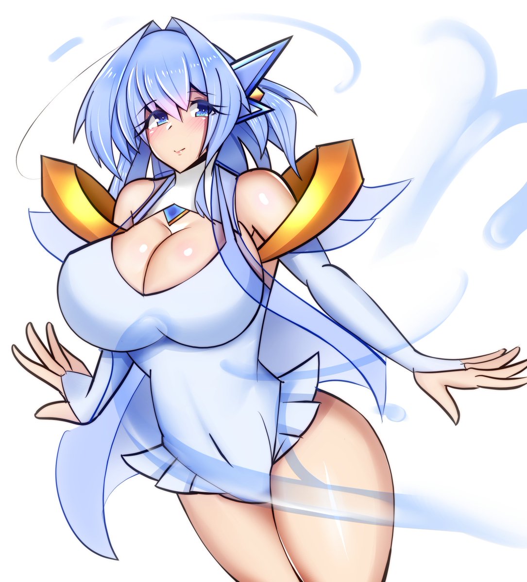 〇ウィンディーネロマネスク
レヴェリーヴァイスの清浄なる水属性フォーム。
テーマカラーは青。
水中戦を得意としているが、陸上戦も可能。
水魔法と回復魔法を得意としている。
清楚お姉さんのような性格…に代わるが大学生のましろはあまり変化を感じられない。 