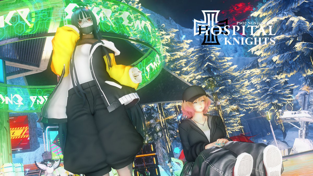 #PSO2NGS_SS 
#PSO2NGS 
#ホスピタル騎士団
今日のホスピ٩(๑❛ᴗ❛๑)۶
最近盗撮が、バレやすいらしい(　ﾟдﾟ)