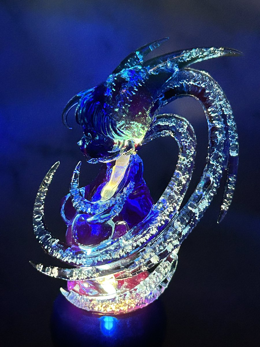 エレメントガールズ 新作 「銀河少女」 光る台座完成。 写真で