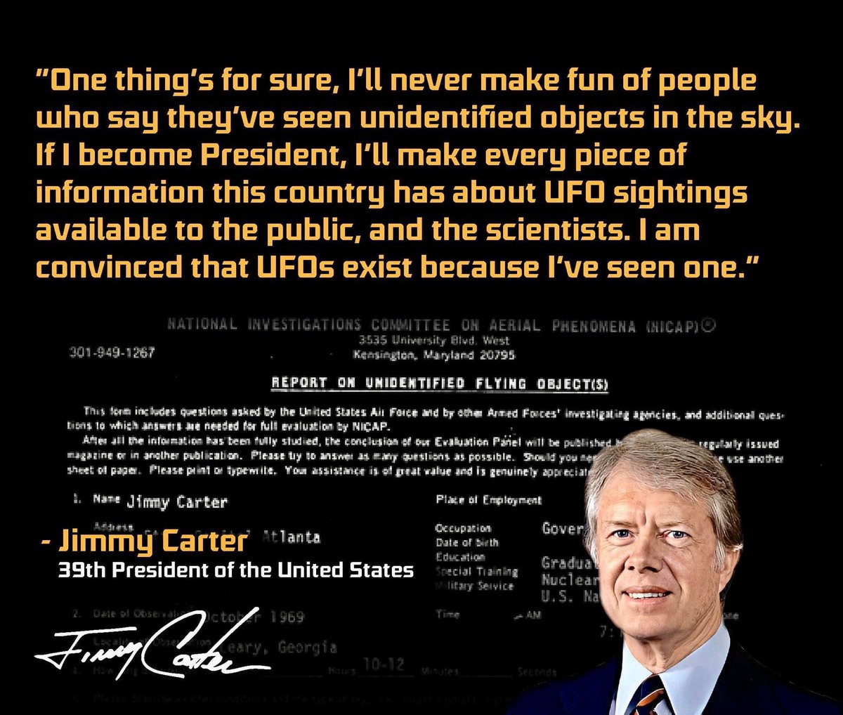 EdmondHWollmann's tweet image. #Carter #ufoX