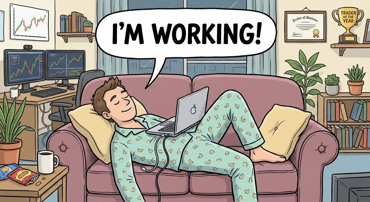 The traders who look like they are doing nothing are doing the hardest thing in the market.

Open any trading community and you will find the same hierarchy.
The loudest voices belong to the ones posting entries every day.
Screenshots of setups.
Arrows on charts.
"Three trades