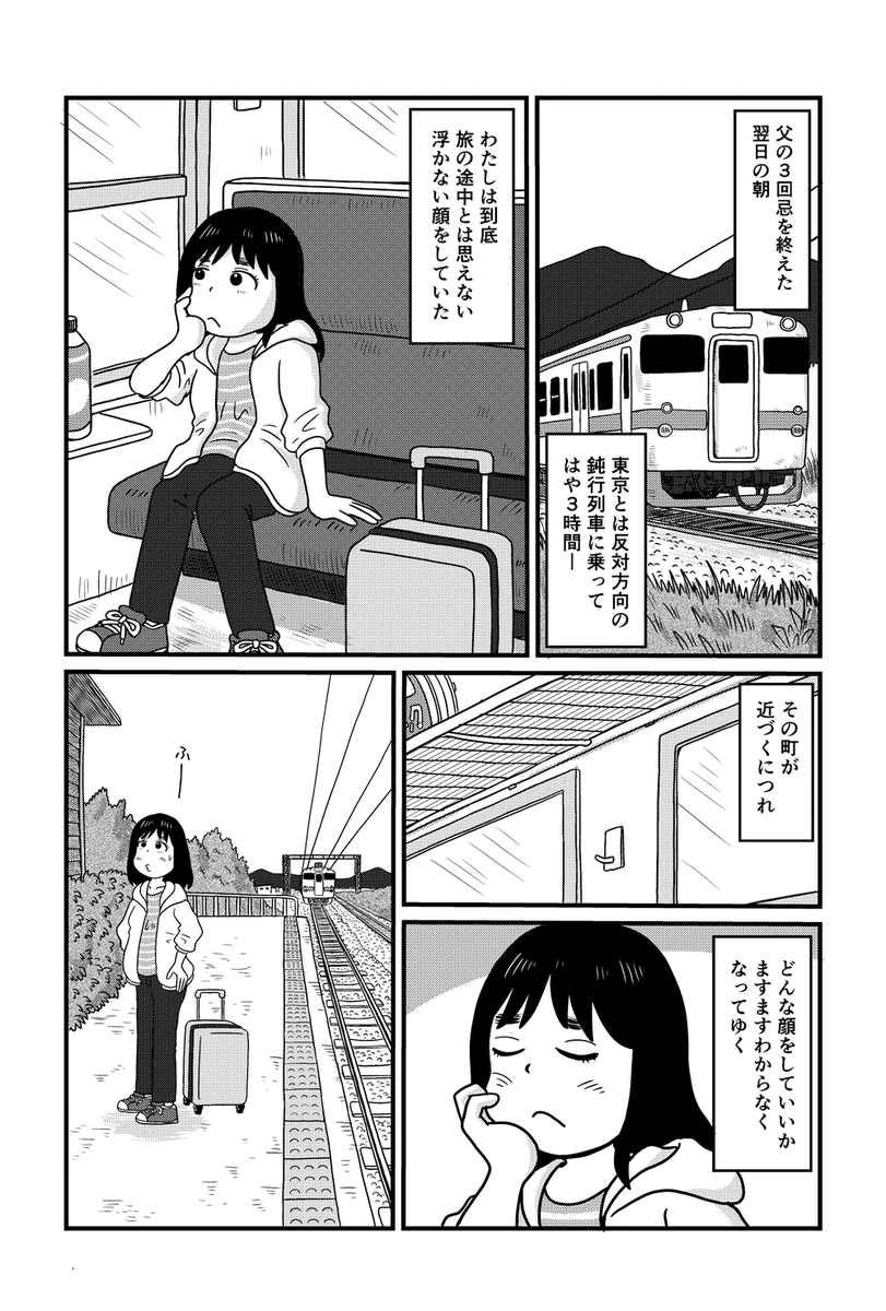 2月22日のコミティア155にI(アイ)31bジャポニカ自由帳で参加します。どうぞよろしくお願いします。
新刊は本文16ページという大長編コピー本「あのひとのいるまち」です。25年前に亡くなった父のことを描きました。ただし父は出てきません。 